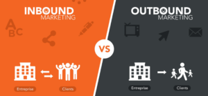 inbound marketing vs outbound infographic