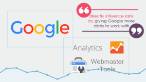 Google analytics and webmaster tools infographic
